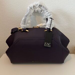 Zac Posen Passport Plum Purse Handbag Delta Airlines Exclusive NWT